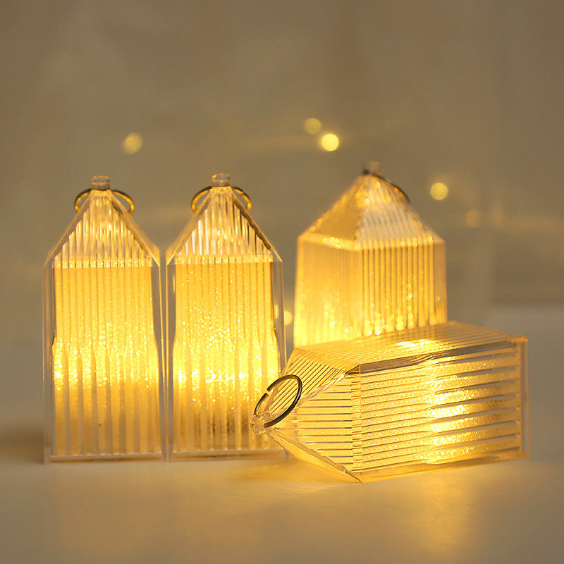 Led Electronic Candle Lamp Ornaments Crystal Christmas Decorations Christmas Tree Penda…