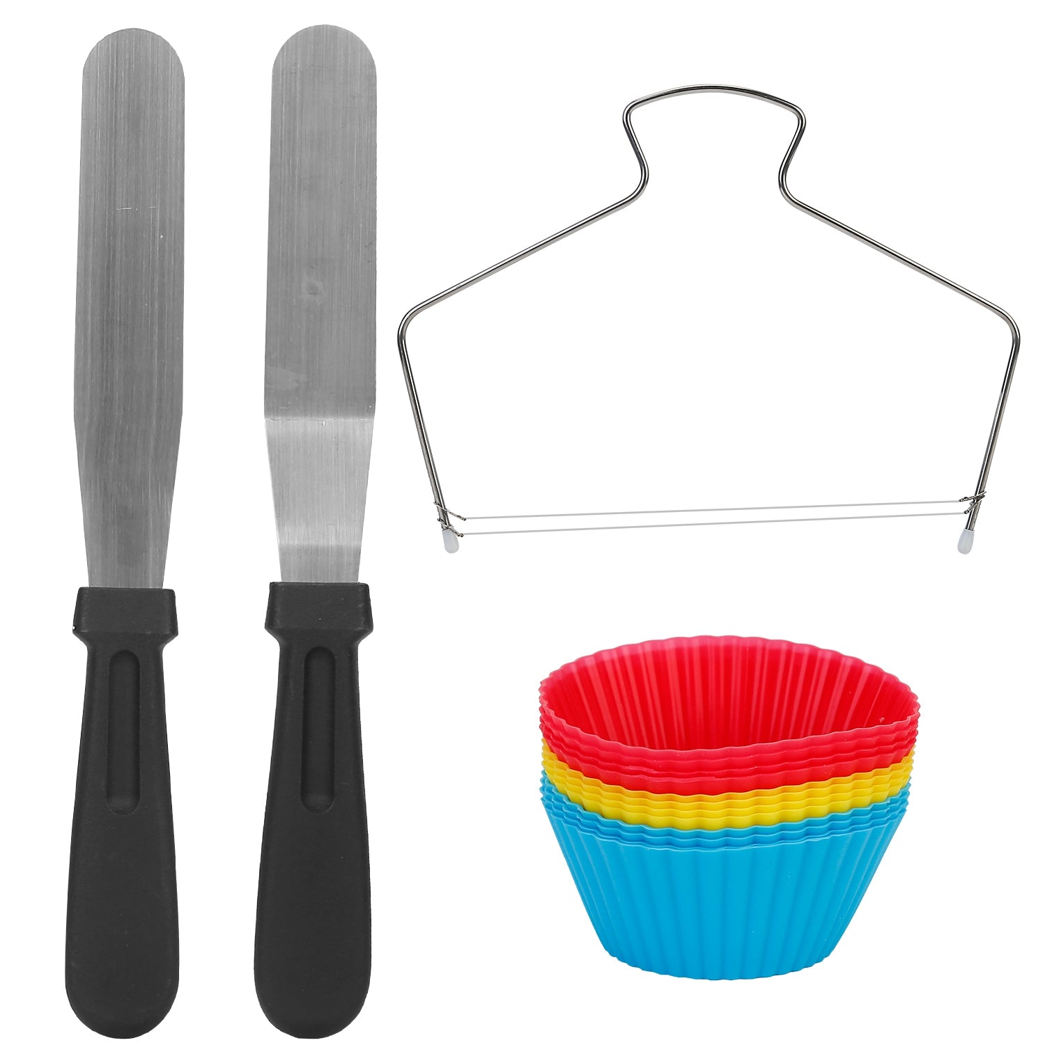 1 Set 11in Rotating Cake Turntable 108Pcs Cake Decorating Supplies Kit Revolving Cake T…