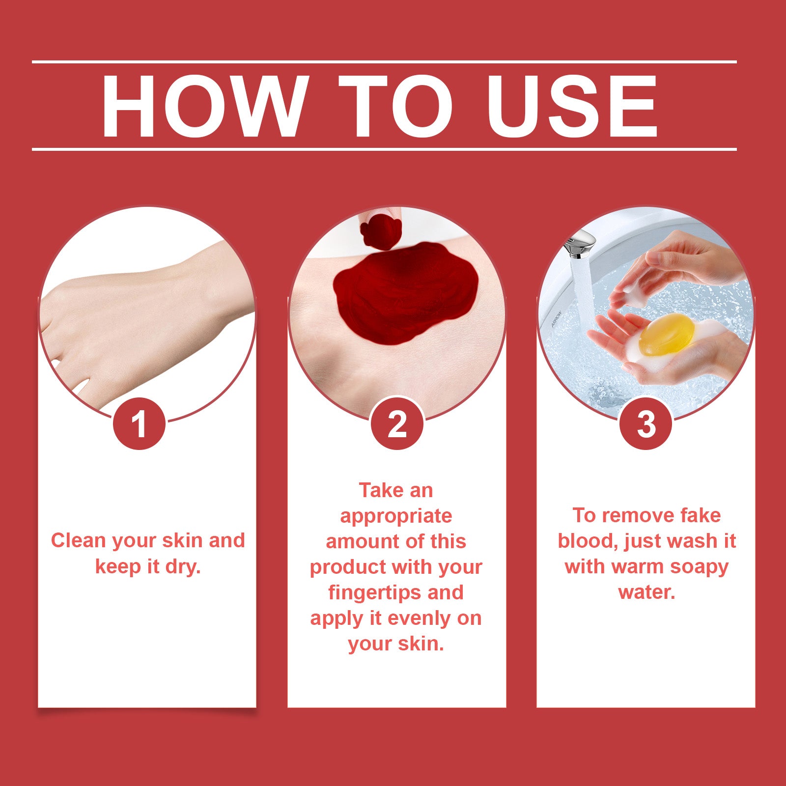 Fake Blood Gel, Halloween Realistic Fake Blood Makeup For Cosplay, Zombie Vampire SFX M…