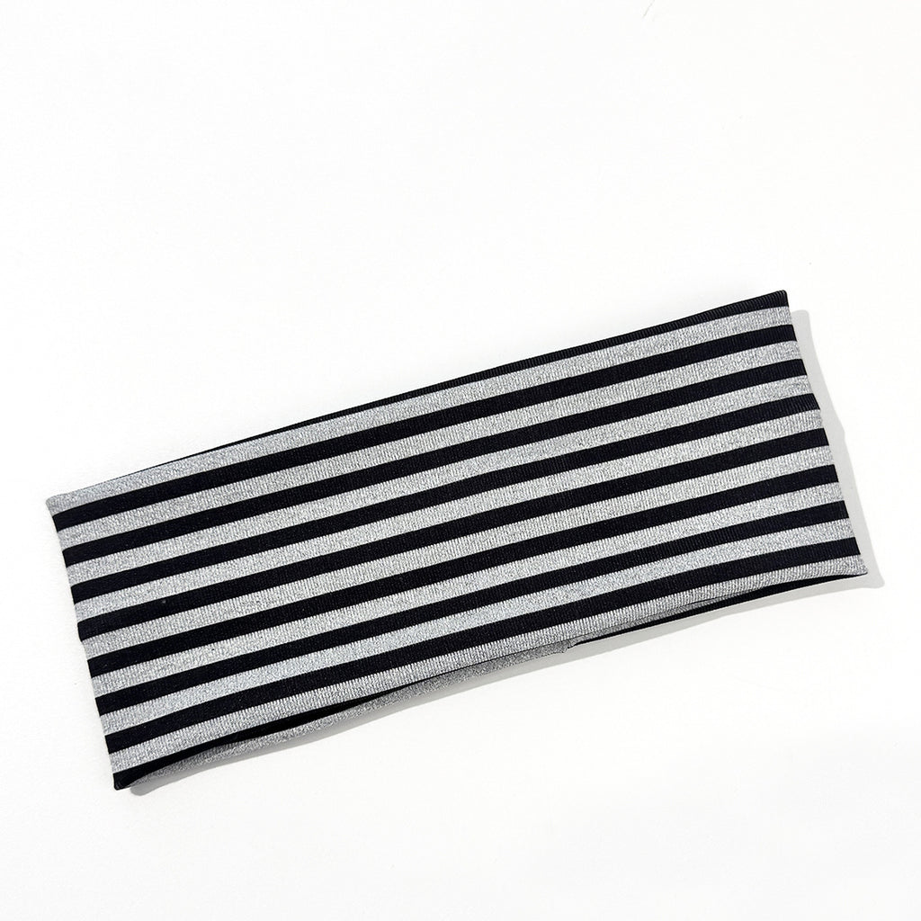 Striped Elastic Hairband Unisex Sports Headband Fashionable Hair Tie