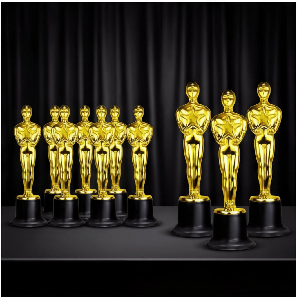 16-piece Set Of Golden Championship Trophies, Suitable For Children And Adults, Shiny A…