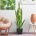 1PC 35.5 Inches Indoor And Outdoor Decoration Fake Snake Plant Artificial Plant