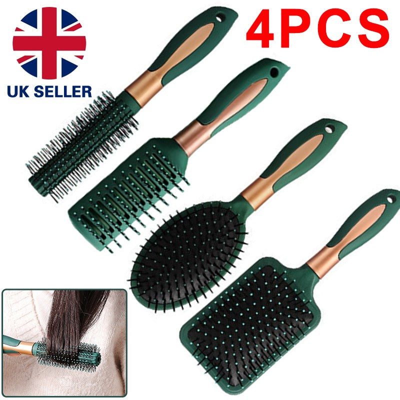 4pcs Hair Brush Set For Women Professional Salon Hairbrush Comb Hairbrush Massage