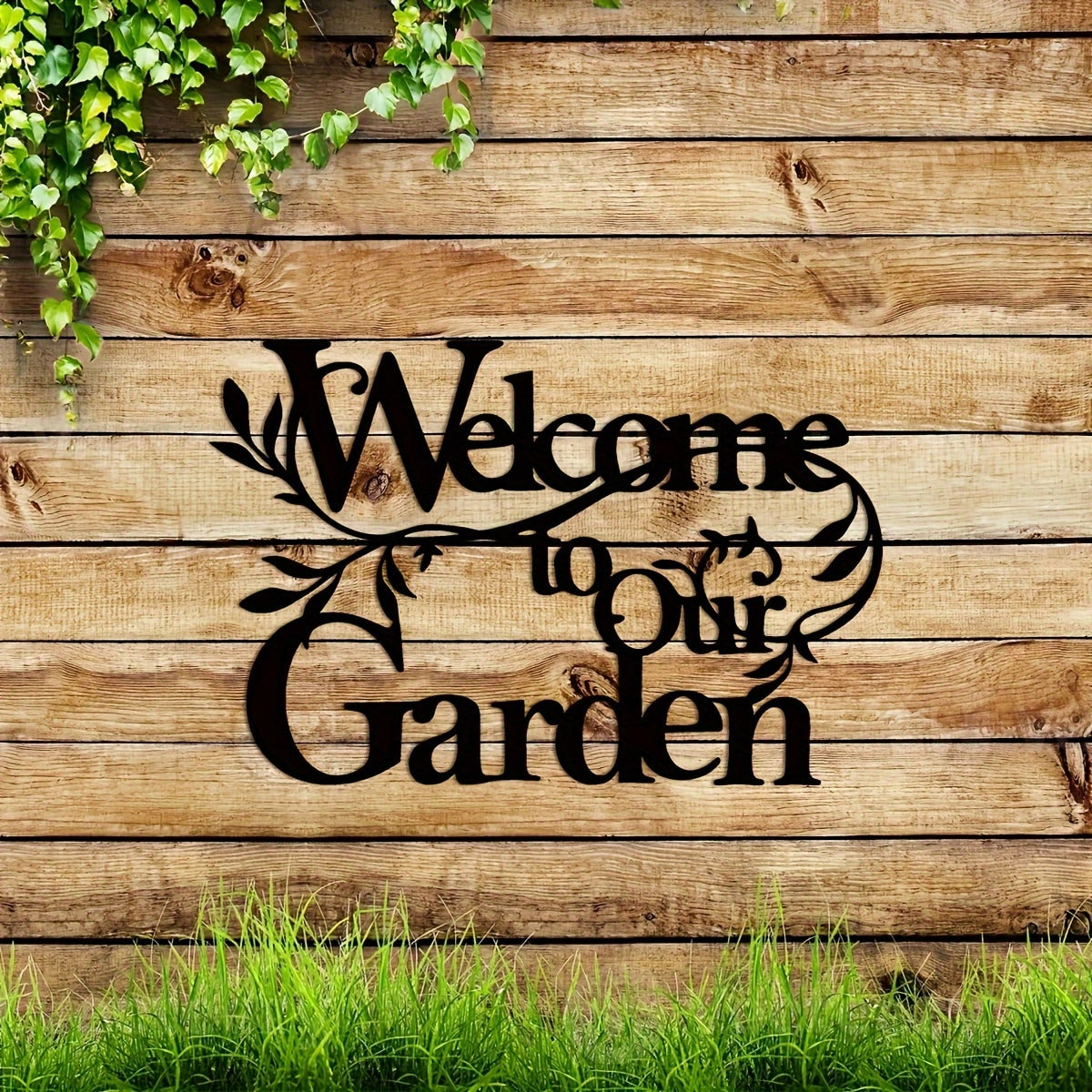 Vintage Farmhouse Metal Wall Sign Where Life Begins & Love Never Ends