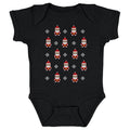 Christmas 8-bit Santas WHT