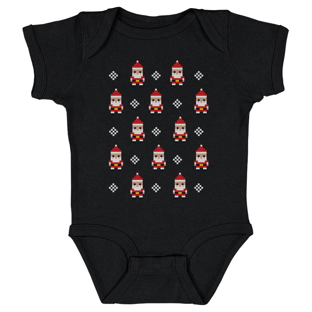 Christmas 8-bit Santas WHT