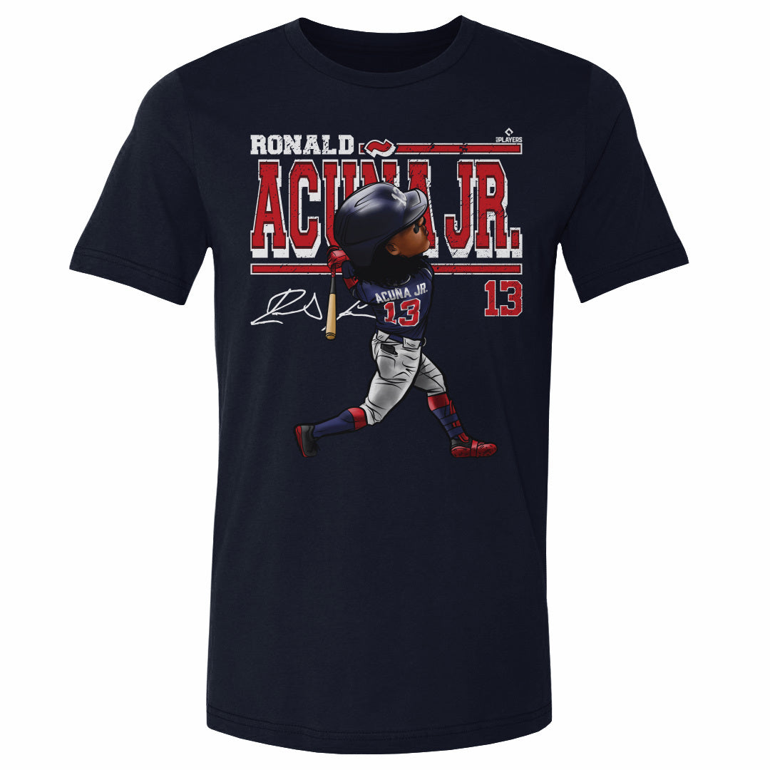 Ronald Acuna Jr. Cartoon WHT