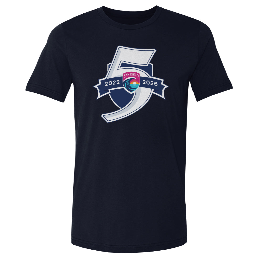 San Diego Wave FC 5 Seasons Logo WHT