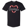 Christmas Candy Cane Heart WHT