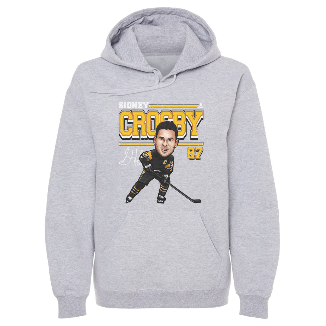 Sidney Crosby Pittsburgh Cartoon WHT