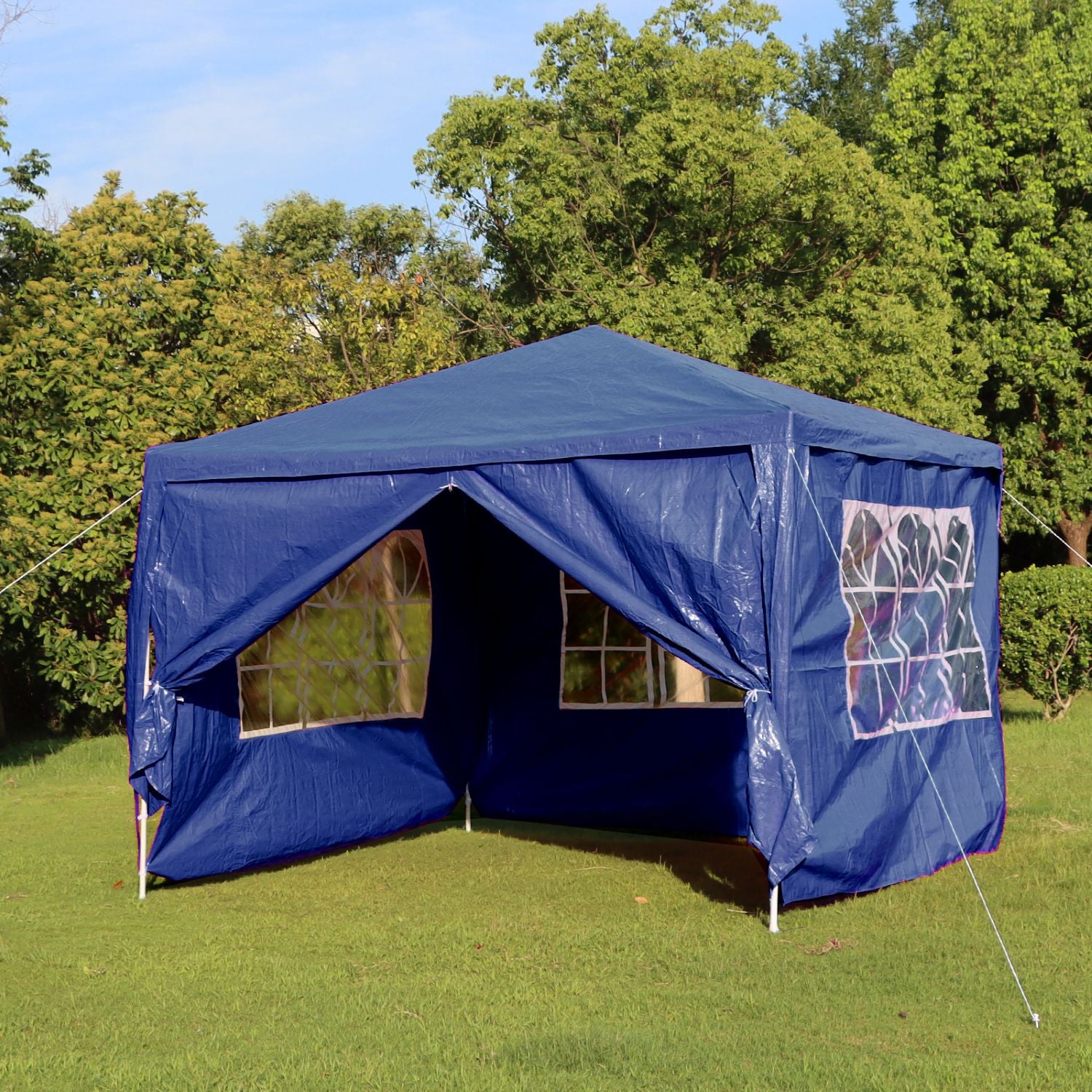 Outdoor Event Gazebo Tent, 3x3M Waterproof Party Marquee With 4 Side Panels,Which Have…