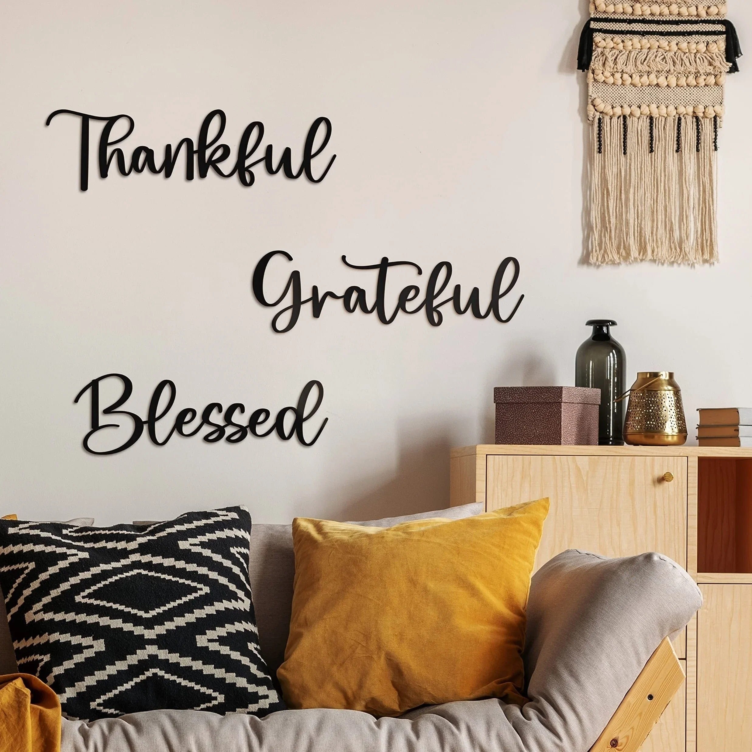 3-Piece Give Thanks' Scripture Wall Art Set