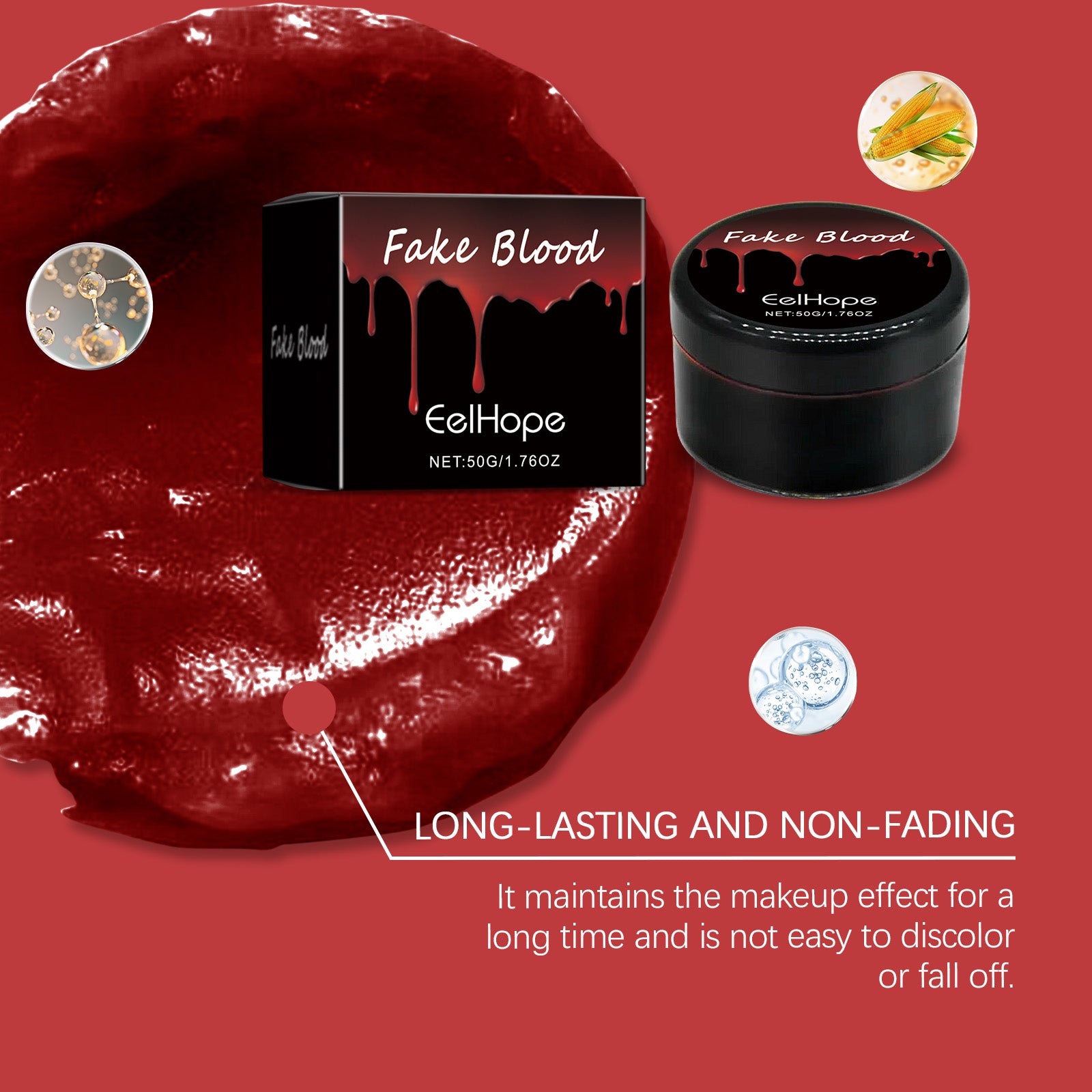 Fake Blood Gel, Halloween Realistic Fake Blood Makeup For Cosplay, Zombie Vampire SFX M…