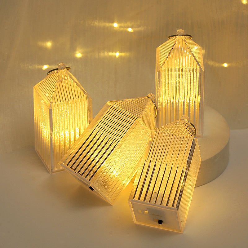 Led Electronic Candle Lamp Ornaments Crystal Christmas Decorations Christmas Tree Penda…