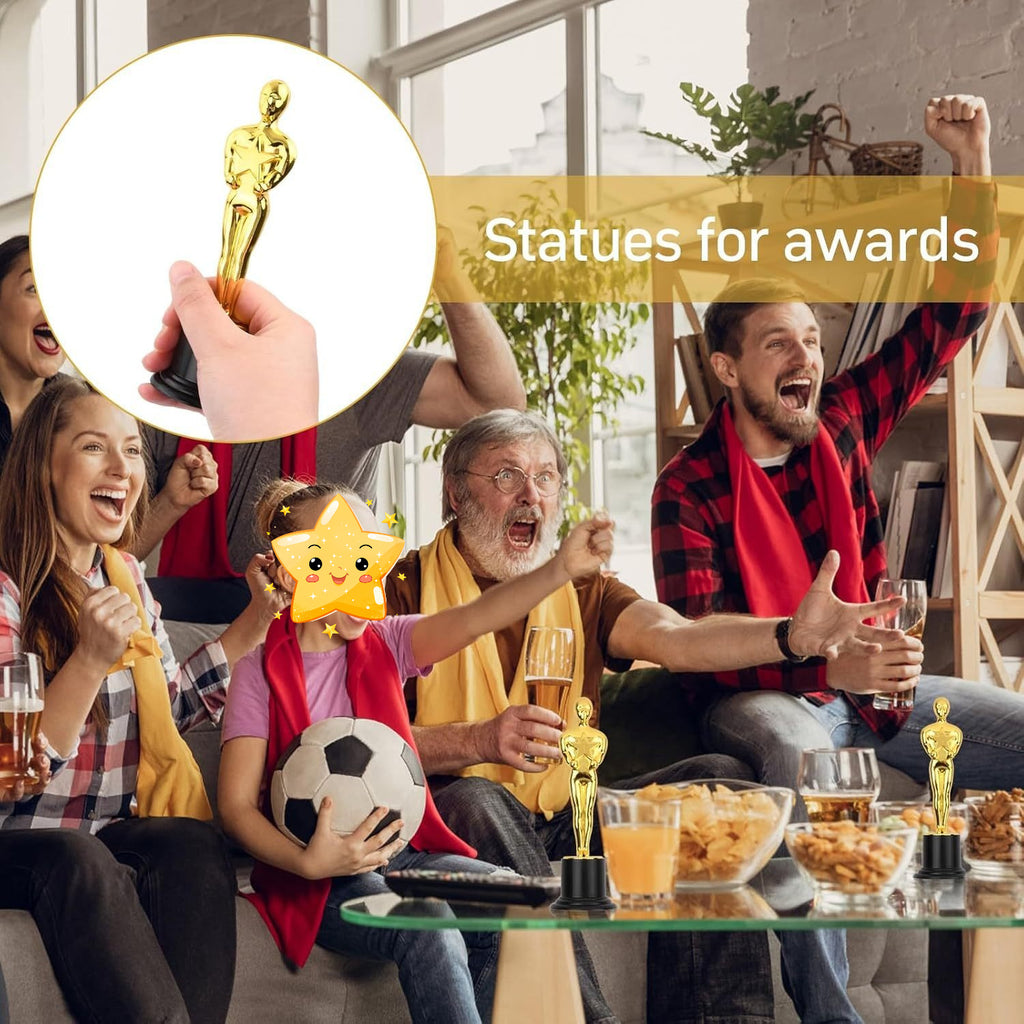 16-piece Set Of Golden Championship Trophies, Suitable For Children And Adults, Shiny A…